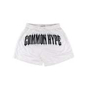 Common Hype White Old English Shorts
