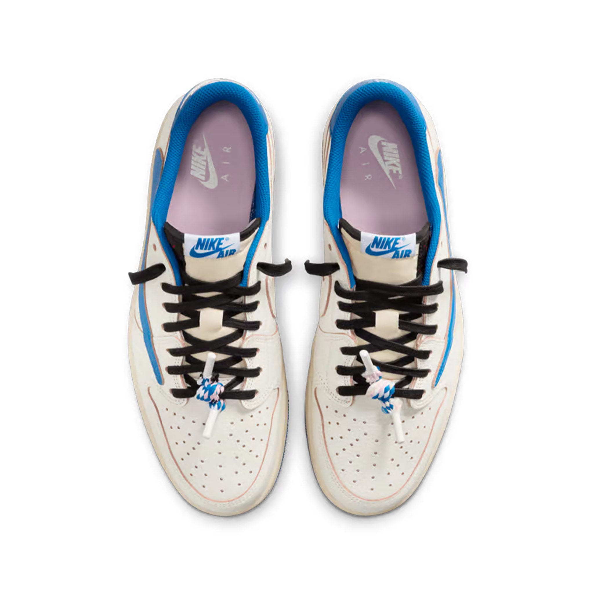 Jordan 1 Retro Low OG SP Fragment x Travis Scott Sail Military Blue