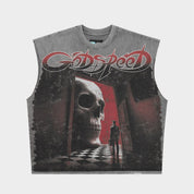 Godspeed Fate’s Doorstep Sleeveless T-shirt Grey Wash