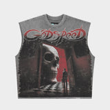 Godspeed Fate’s Doorstep Sleeveless T-shirt Grey Wash
