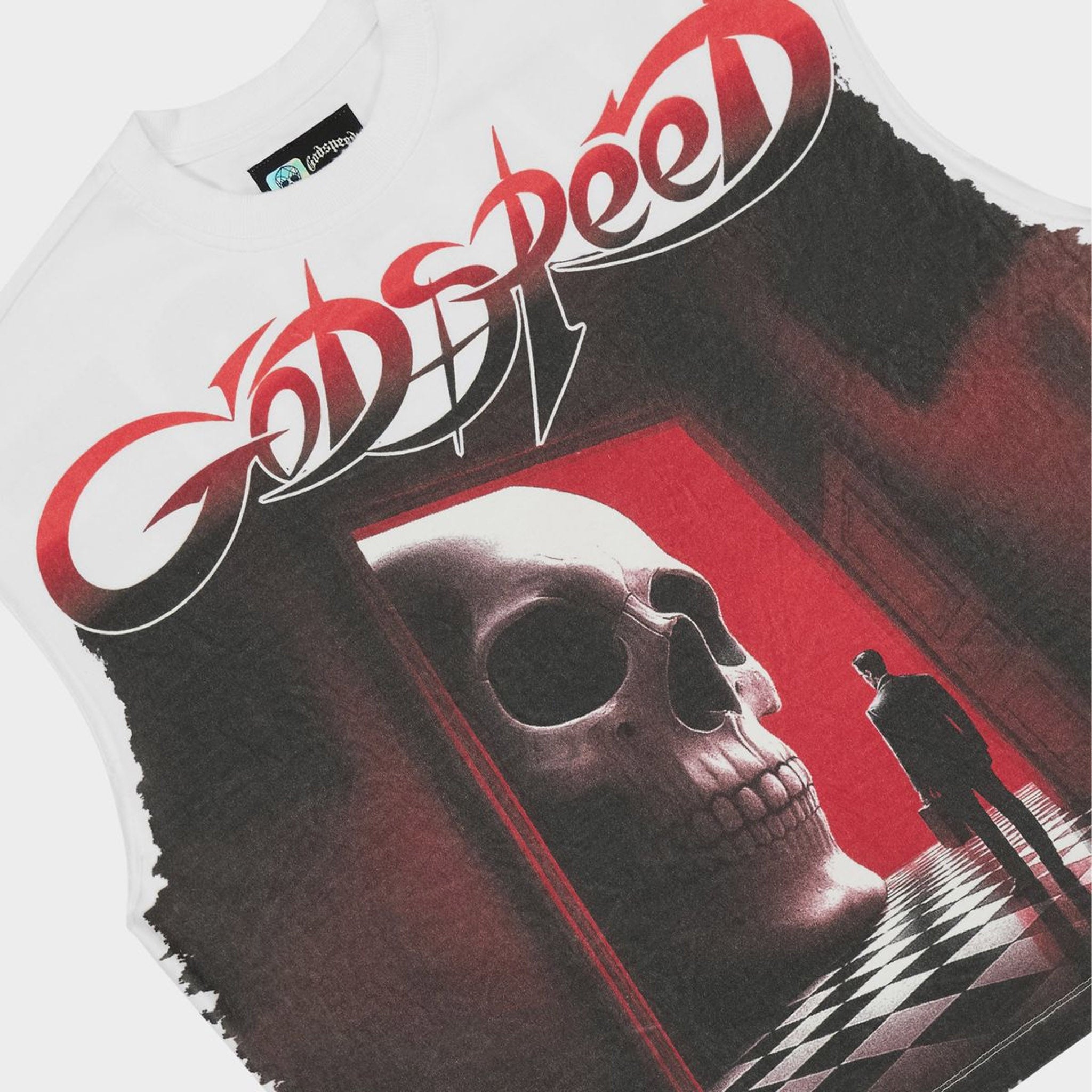 Godspeed Fate’s Doorstep Sleeveless T-shirt White