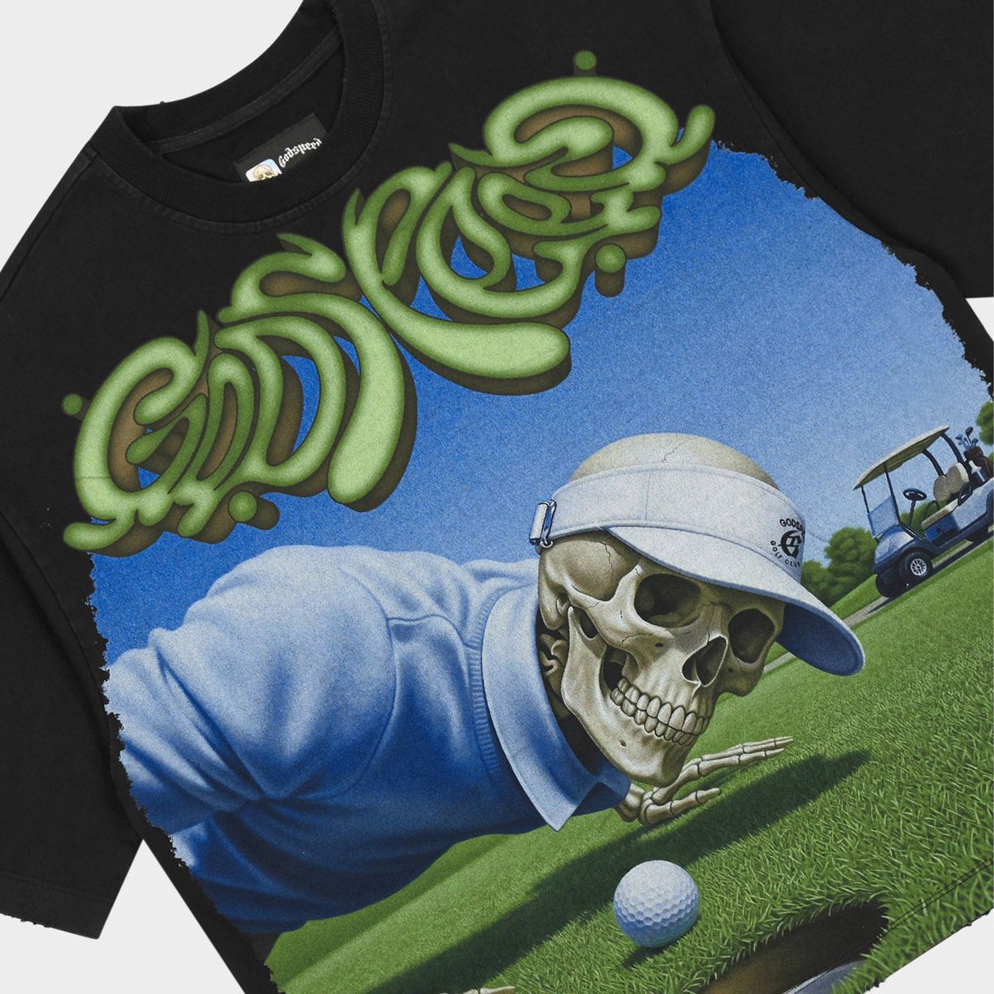 Godspeed Green Reaper T-Shirt Black Wash