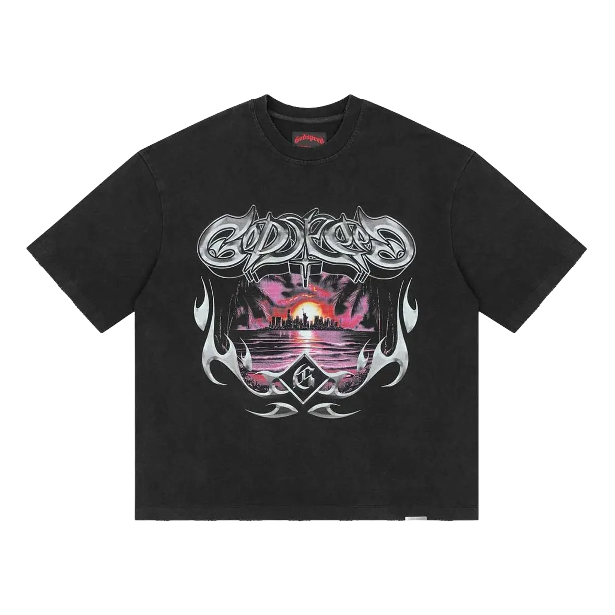 Godspeed New York Liberty Sunset T-Shirt Black