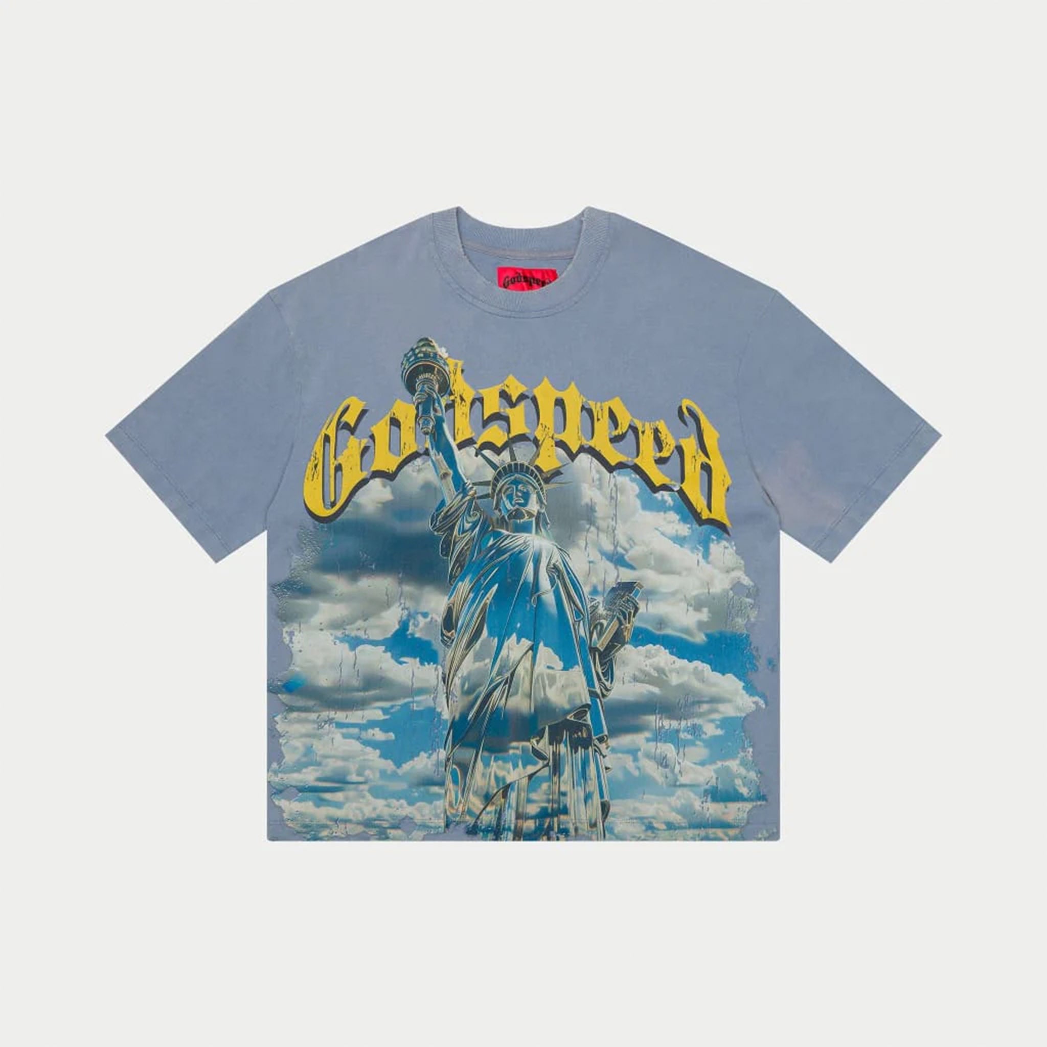 Godspeed Chrome Liberty T-Shirt Sky Blue - Common Hype