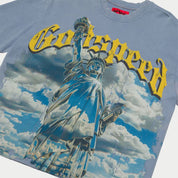 Godspeed Chrome Liberty T-Shirt Sky Blue - Common Hype