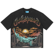 Godspeed Burnt Bridges II Tee Black Wash