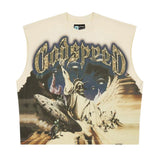 Godspeed The Landing Sleeveless T-shirt Bone