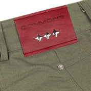 Commons Double Knee Canvas Short Faded Green - Common Hype