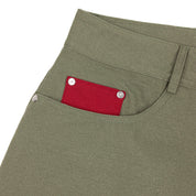 Commons Double Knee Canvas Short Faded Green - Common Hype