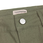 Commons Double Knee Canvas Short Faded Green - Common Hype