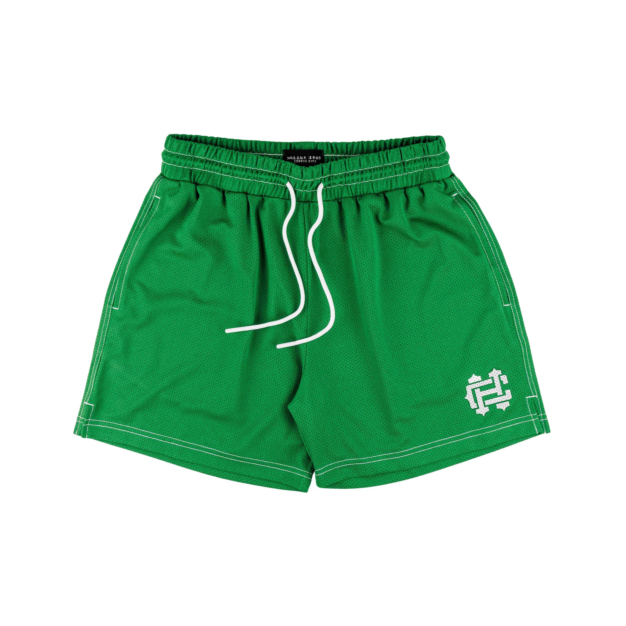 Common Hype Green Contrast Stitching Mesh Short V2 - Common Hype