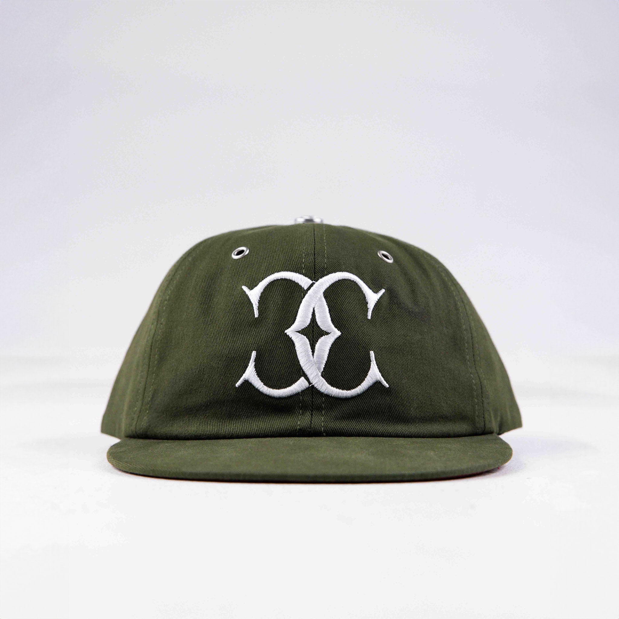 キャプテンズヘルム オーセンティック ロゴ コーデュロイ キャップ オリーブ Commons Celestial 5 Panel Olive Green Hat | Common Hype