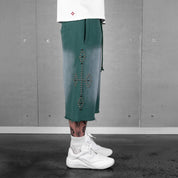 Commons Studios Rivet Sweatshort Faded Green