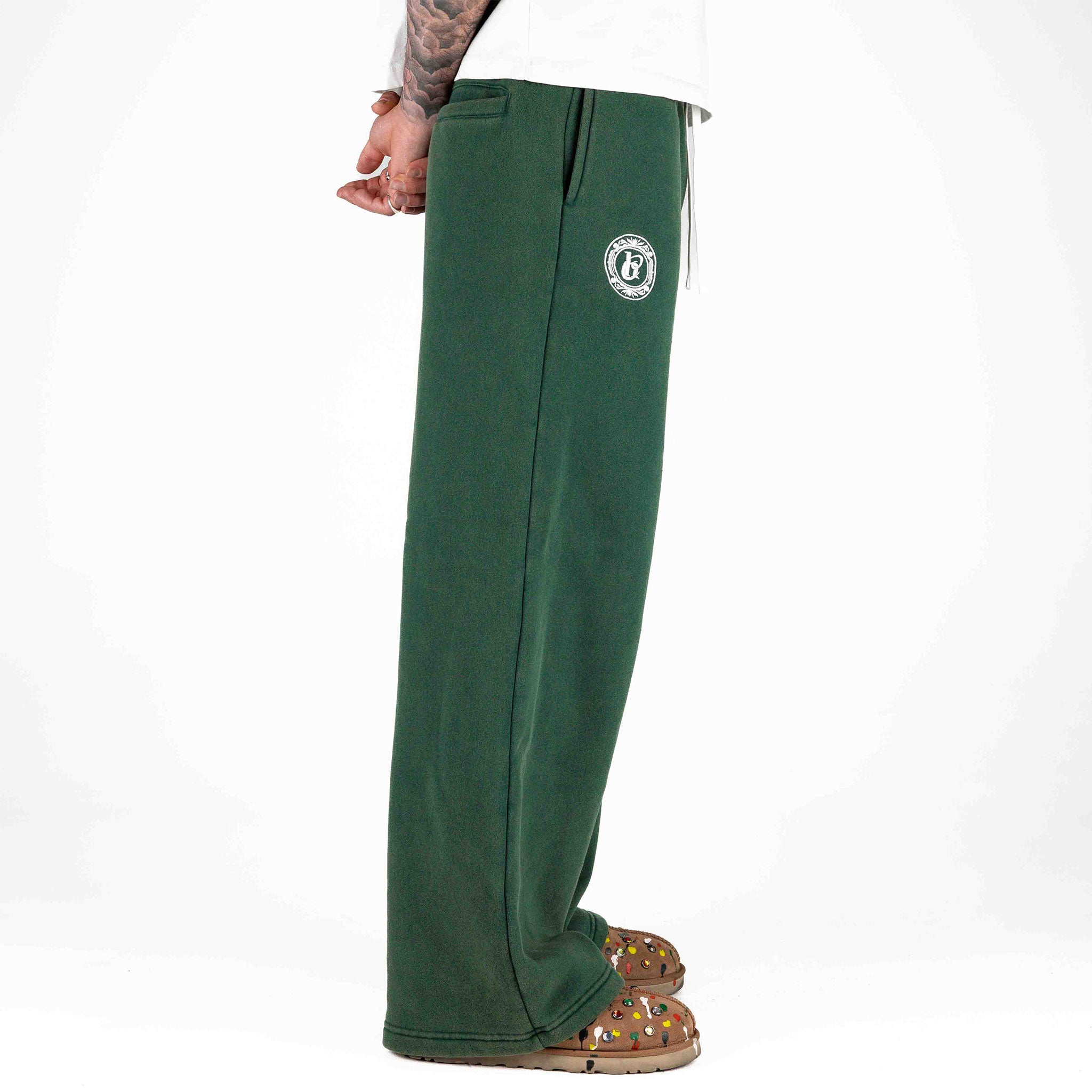 Common Hype C Logo Washed Sweatpants Green