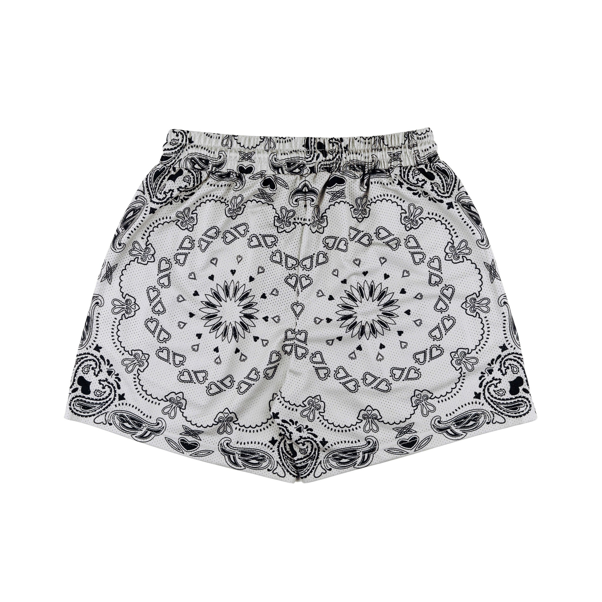 Common Hype Grey Amor Paisley Mesh Short