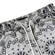 Common Hype Grey Amor Paisley Mesh Short