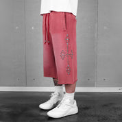 Commons Studios Rivet Sweatshort Gym Red