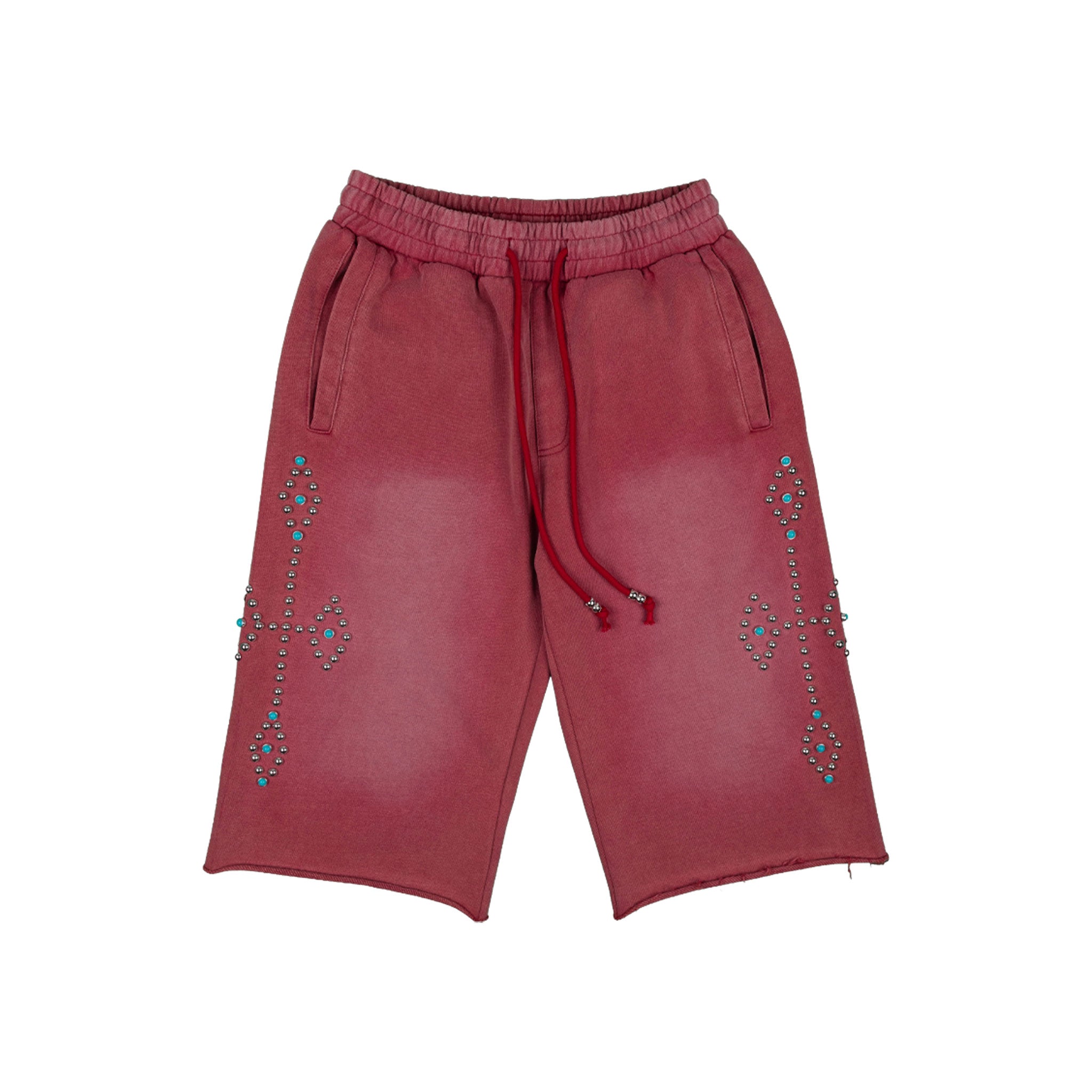 Commons Studios Rivet Sweatshort Gym Red