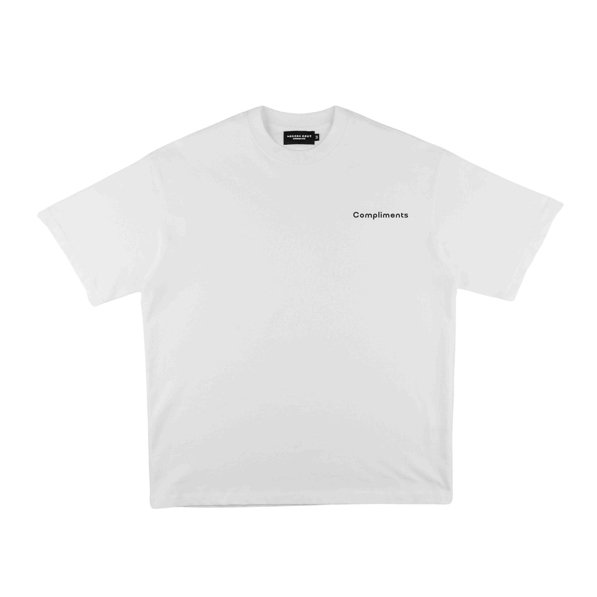 Compliments Hardly Seen, Always Noticed White Vintage Shirt - Common Hype