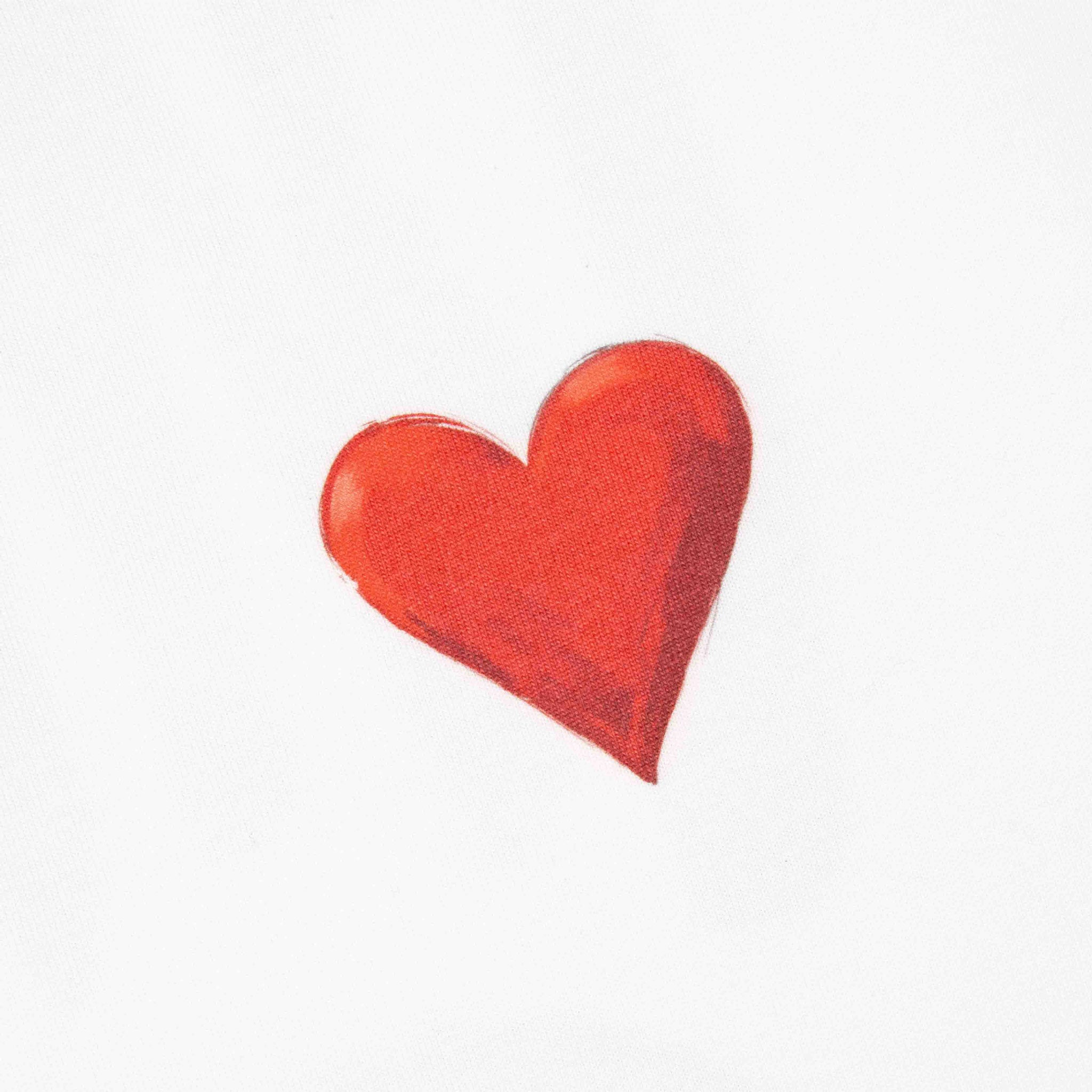 Common Hype Heart Tee White