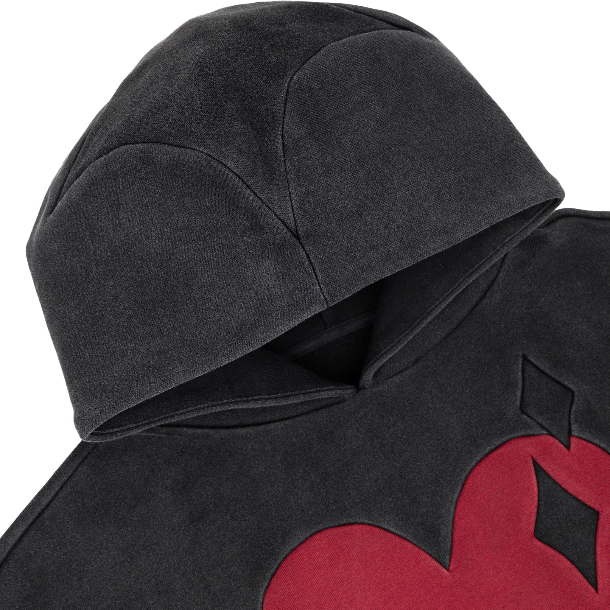 Commons Heart Hoodie Vintage Black - Common Hype