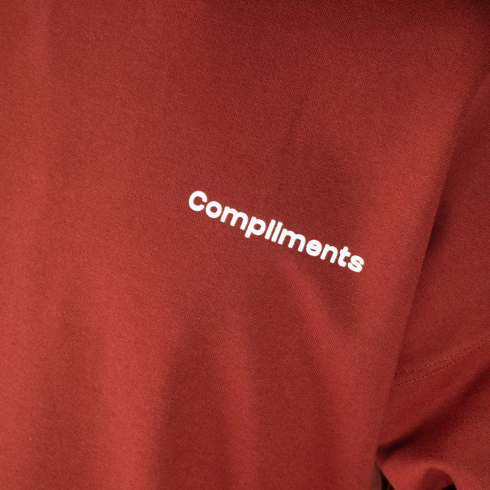 Compliments Not Sorry for Anything Dark Red Hoodie