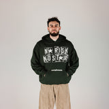 Compliments No Risk, No Story Dark Green Hoodie
