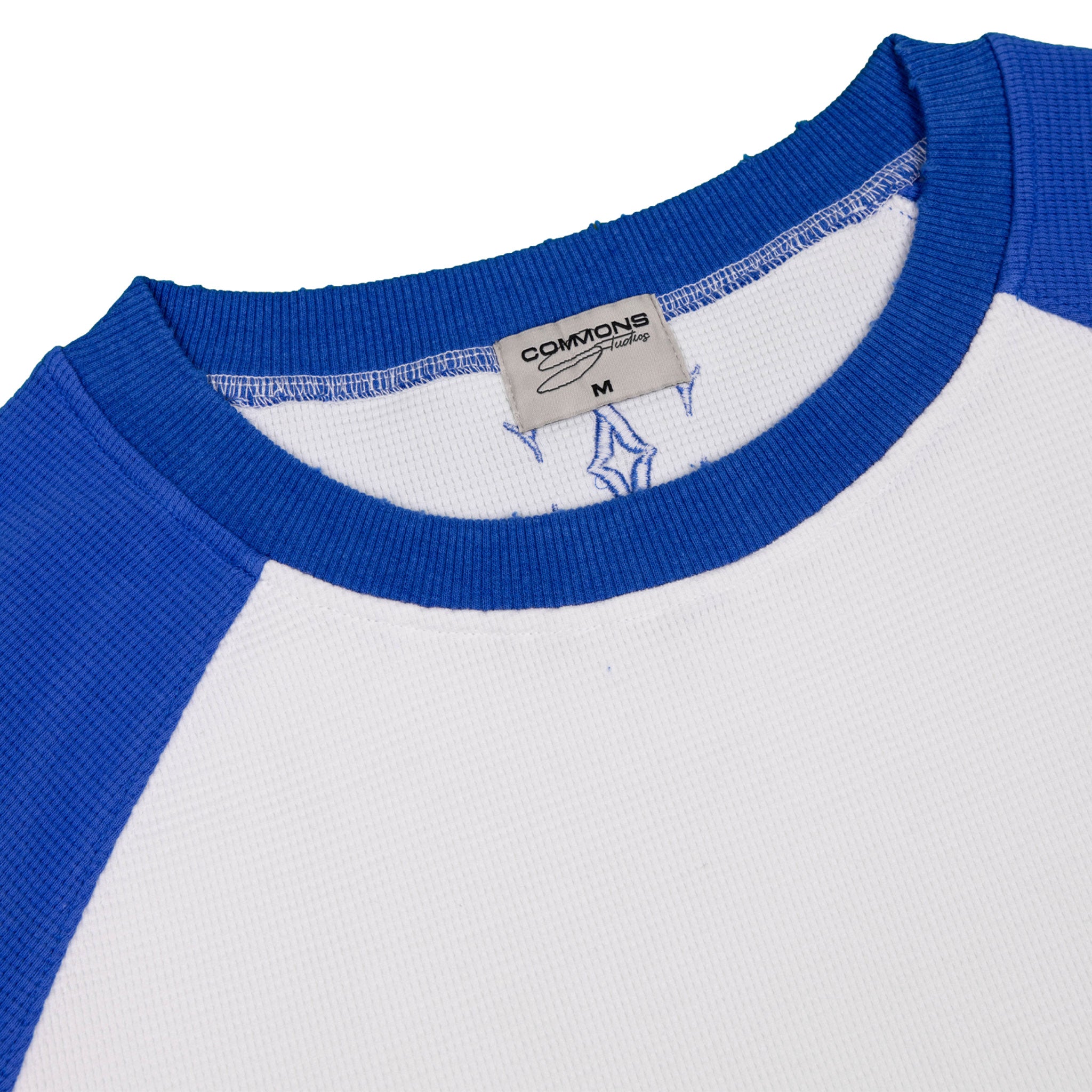 Commons Studios Waffle Thermal Long Sleeve Royal/White