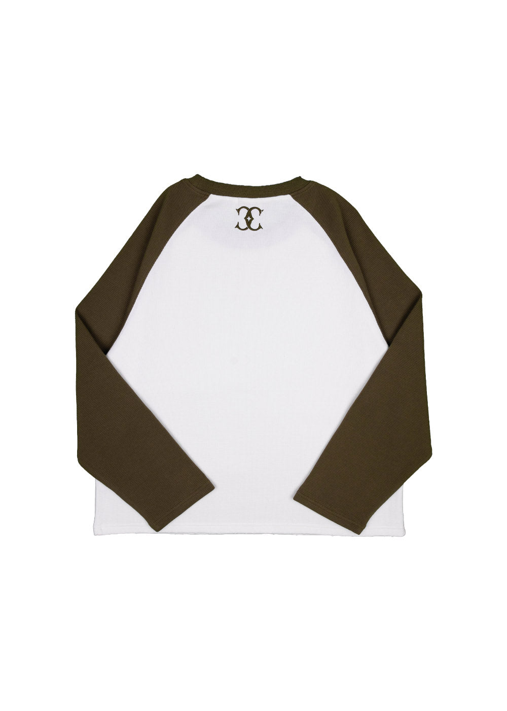 Commons Studios Waffle Thermal Long Sleeve Olive/White