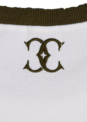 Commons Studios Waffle Thermal Long Sleeve Olive/White