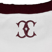 Commons Studios Waffle Thermal Long Sleeve Plum/White