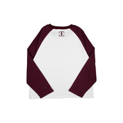 Commons Studios Waffle Thermal Long Sleeve Plum/White