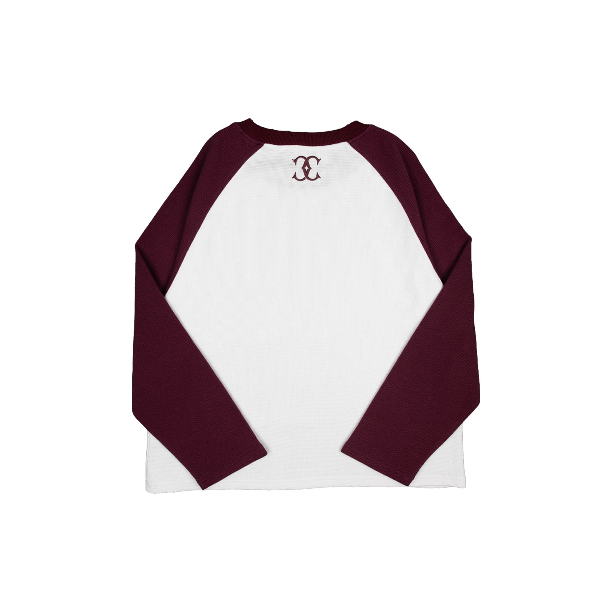 Commons Studios Waffle Thermal Long Sleeve Plum/White