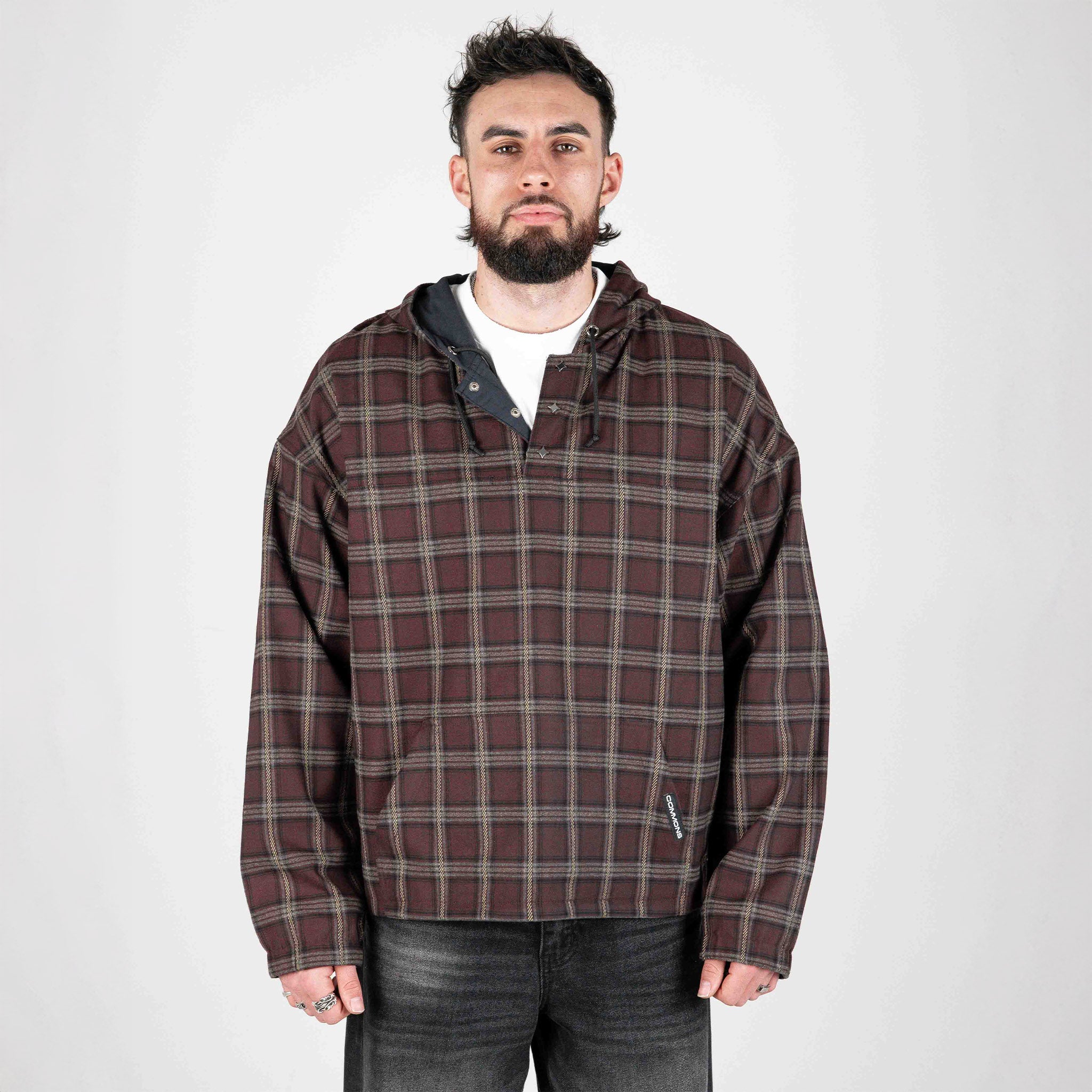 Commons Mulberry Reversible Pullover Flannel - Common Hype
