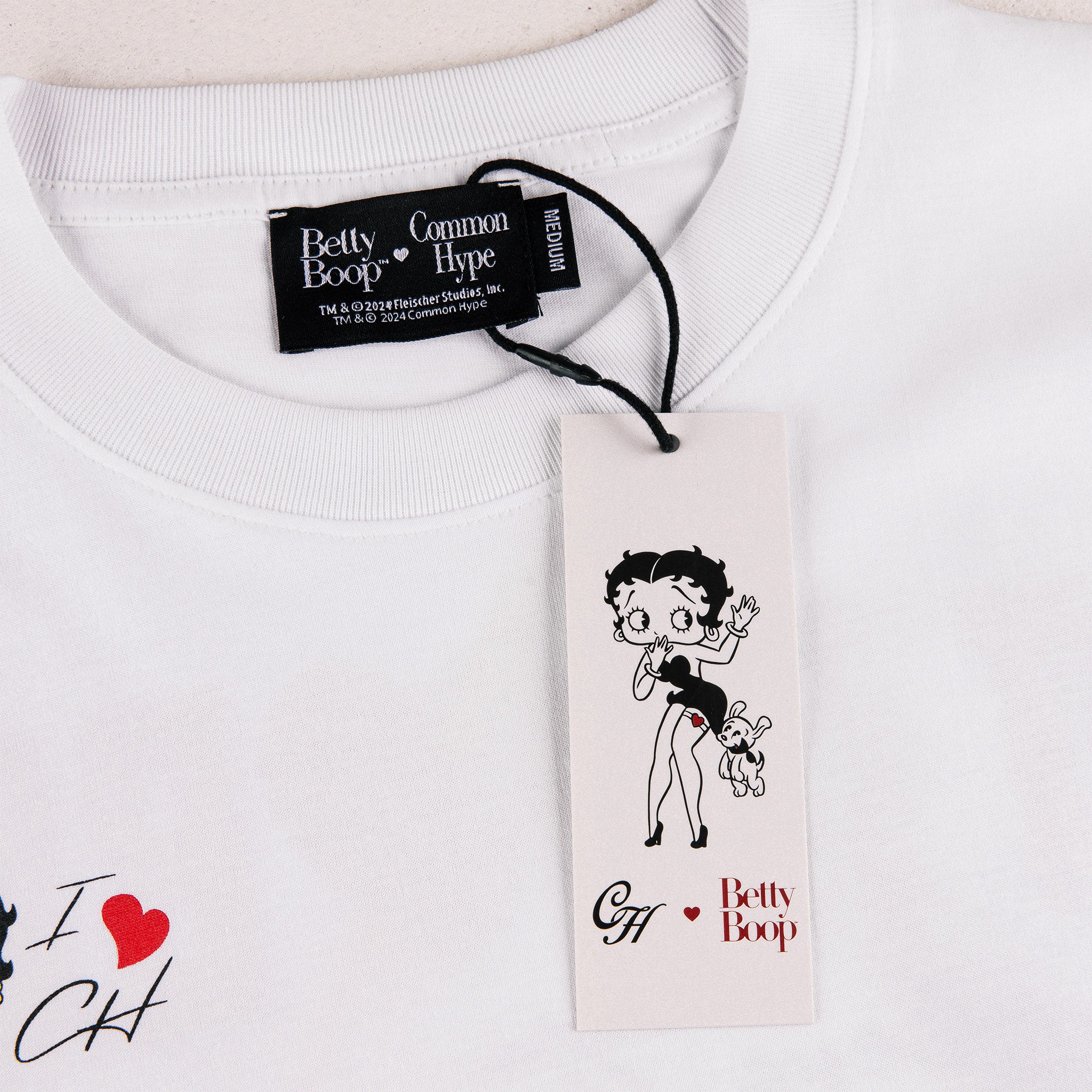 Common Hype x Betty Boop 'BTH' Tee White