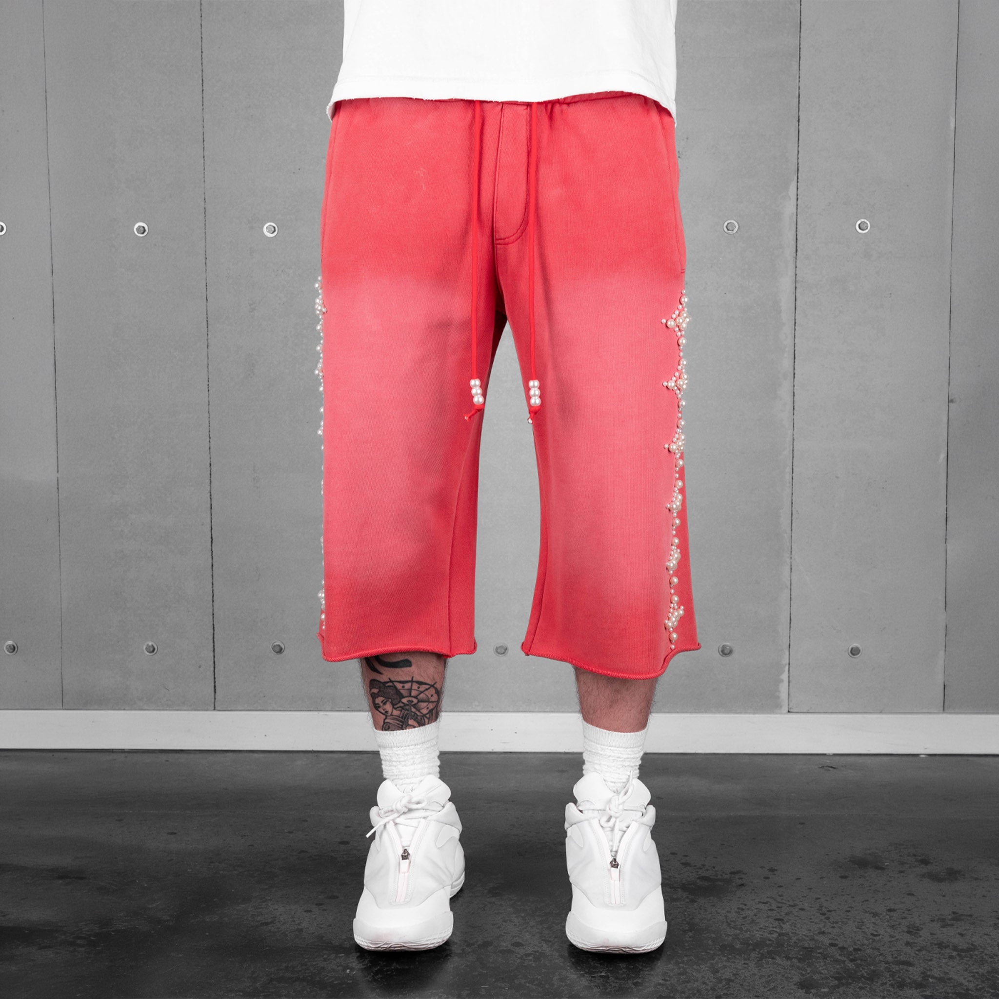 Commons Pearled Star Sweatshort Infrared