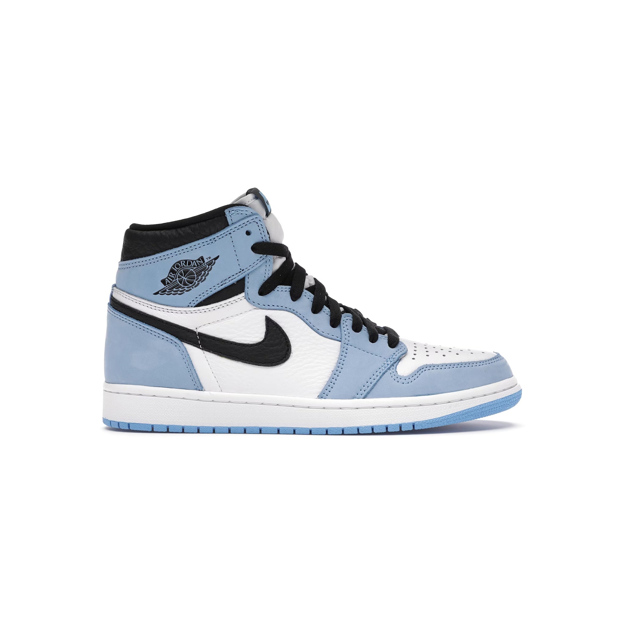 Jordan 1 Retro High Weiß Universität Blau Schwarz 