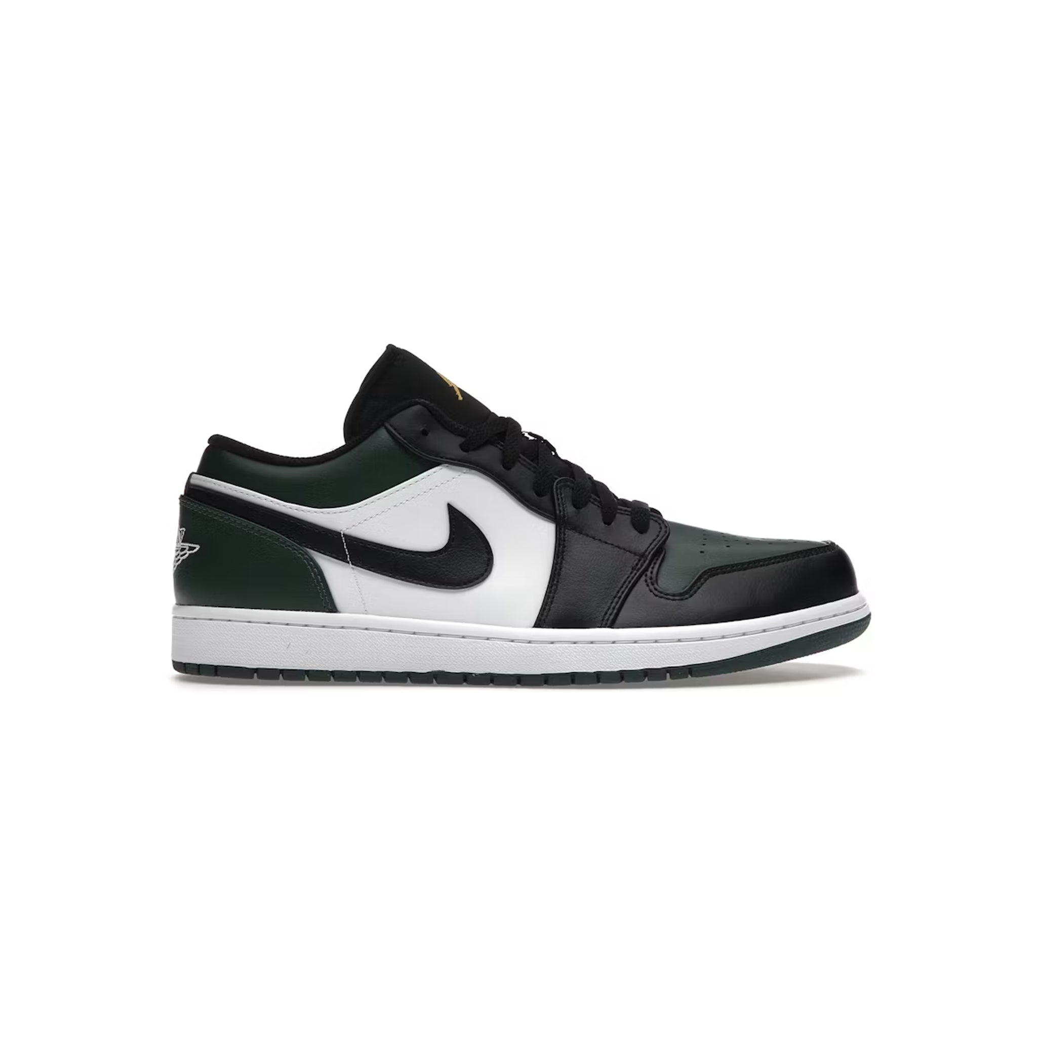 Jordan 1 Niedrige grüne Zehenpartie 