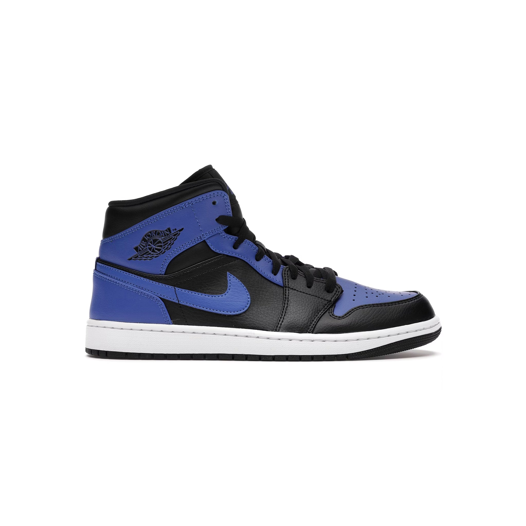 Jordan 1 Mid Hyper Royal Tumbled Leather
