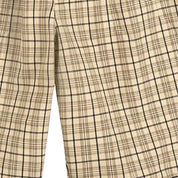 Boredom Kills Lounge Plaid Track Shorts Khaki