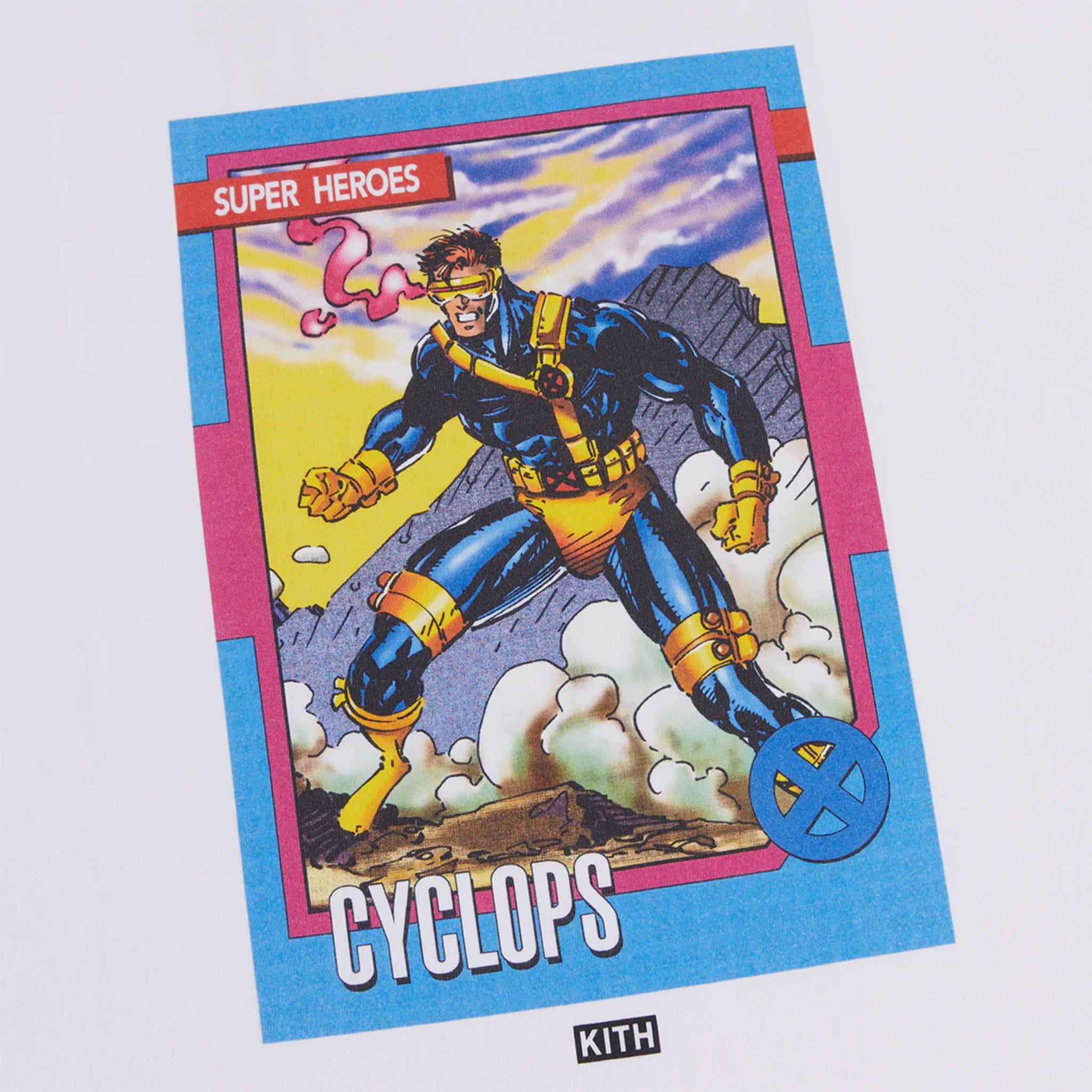 Kith x Marvel X-Men Cyclops Card Vintage Tee White PH – Common Hype