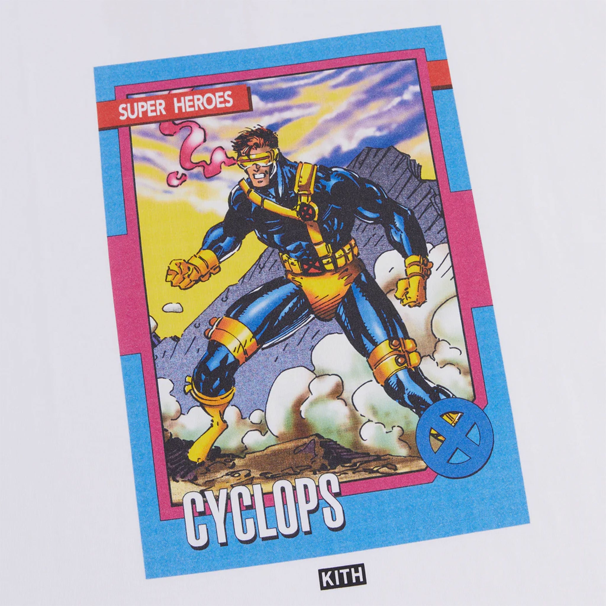 Kith x Marvel X-Men Cyclops Card Vintage Tee White PH