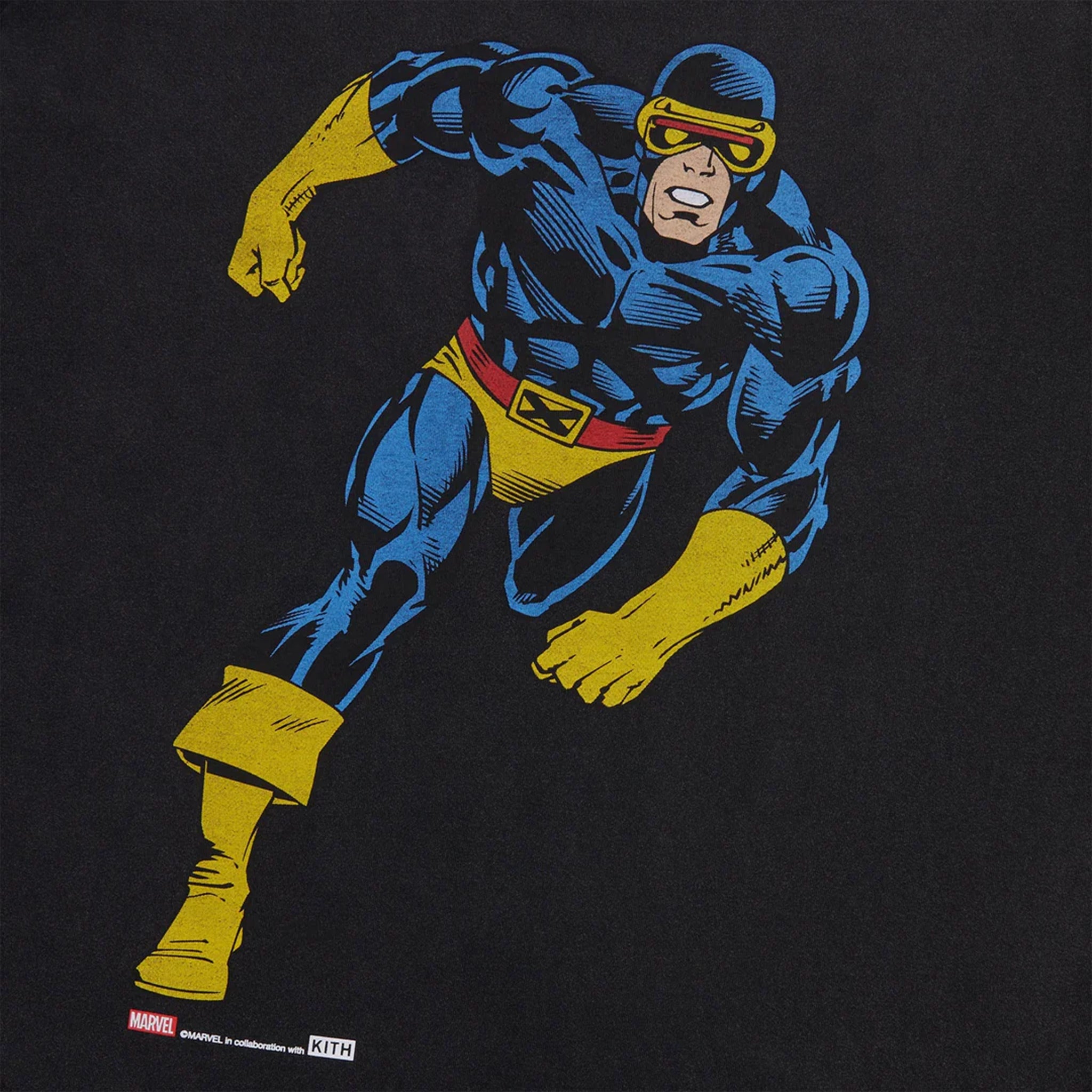 Kith x Marvel X-Men Cyclops Vintage Tee Black PH