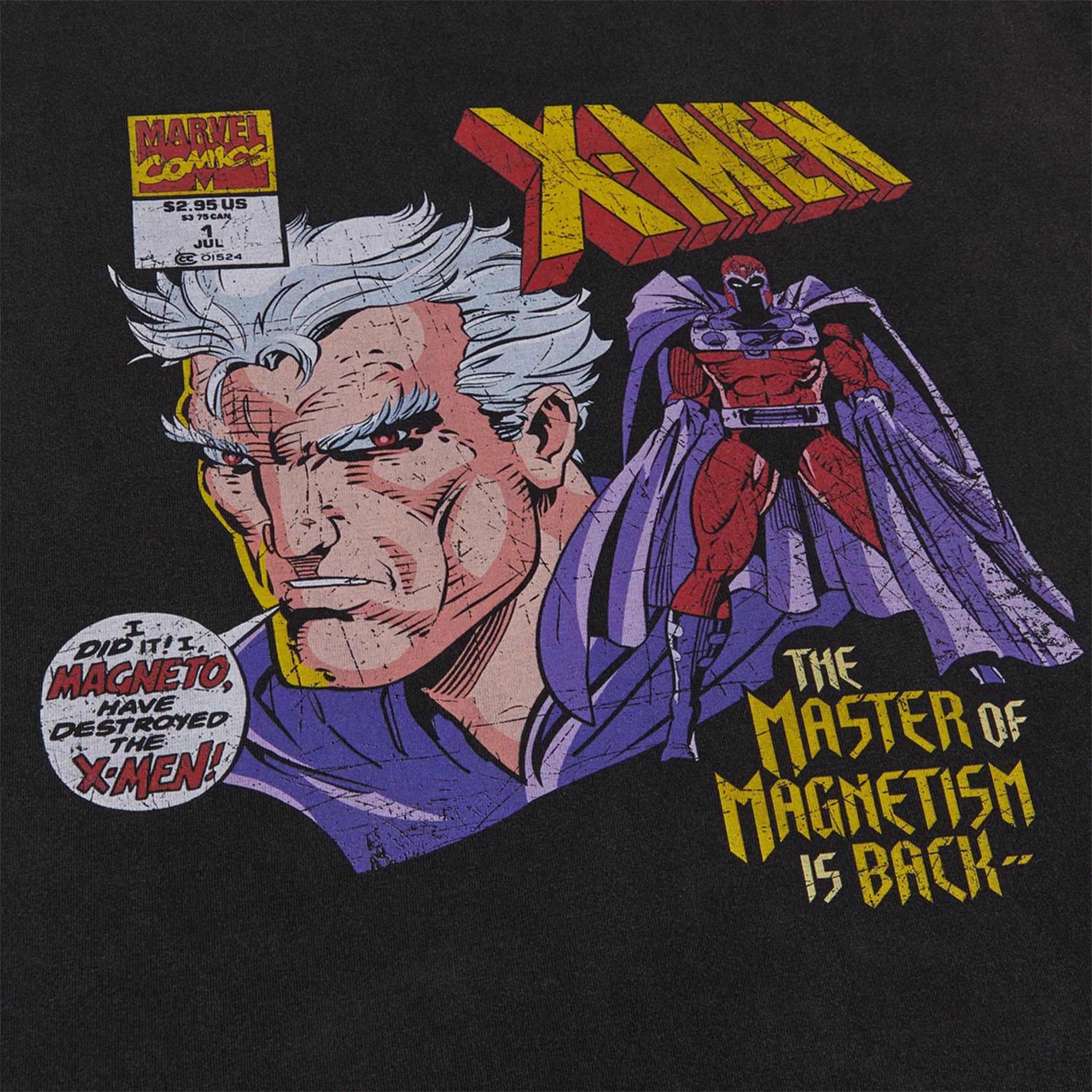 Kith x Marvel X-Men Master Of Magnetism Vintage Tee Black PH