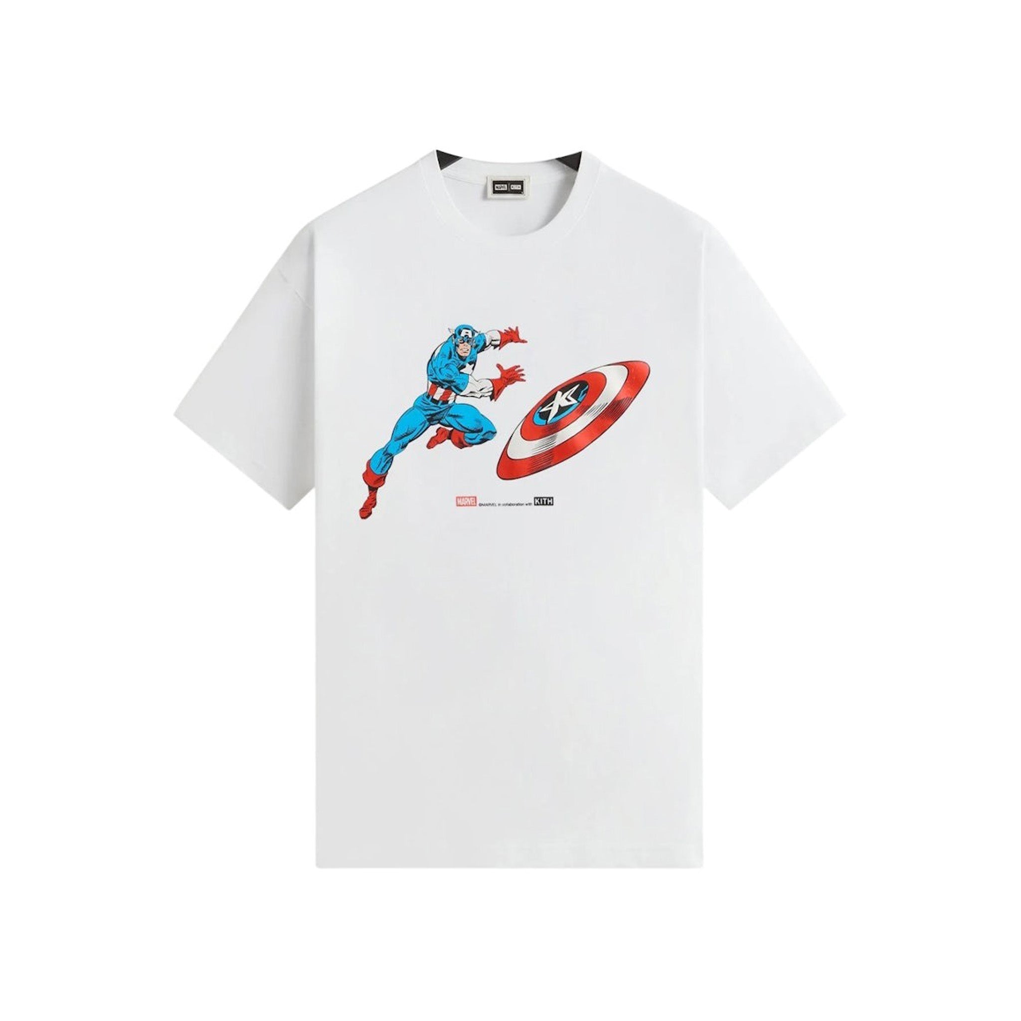 Kith x Marvel Captain America Vintage Tee White