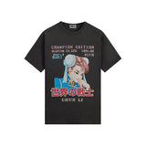 Kith x Capcom Chun Li Champion Edition Vintage Tee Black