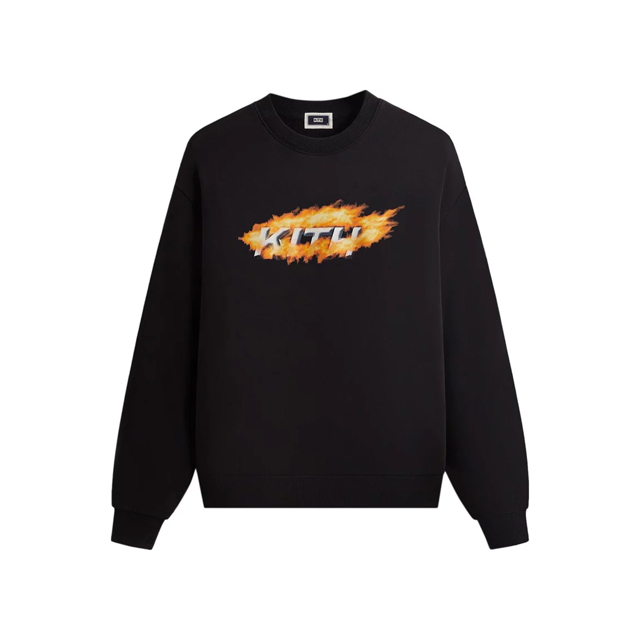 Kith Orbit Flame Vintage Nelson Crewneck Black - Common Hype