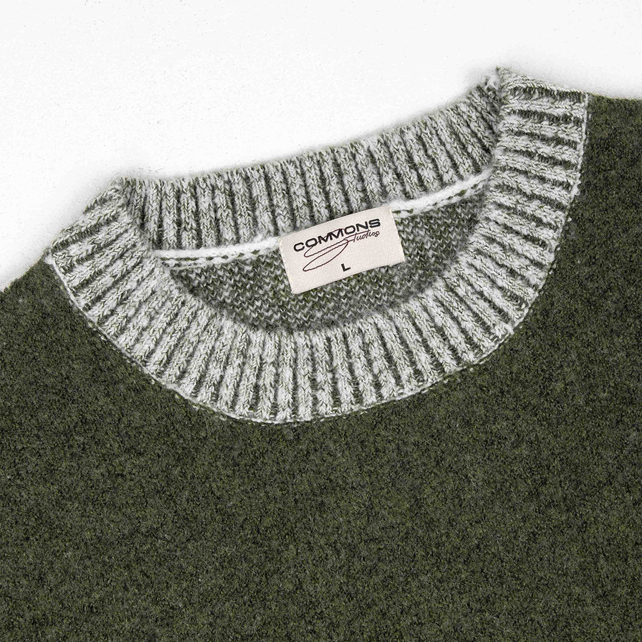 Commons Pullover Knit Forrest Green - Common Hype