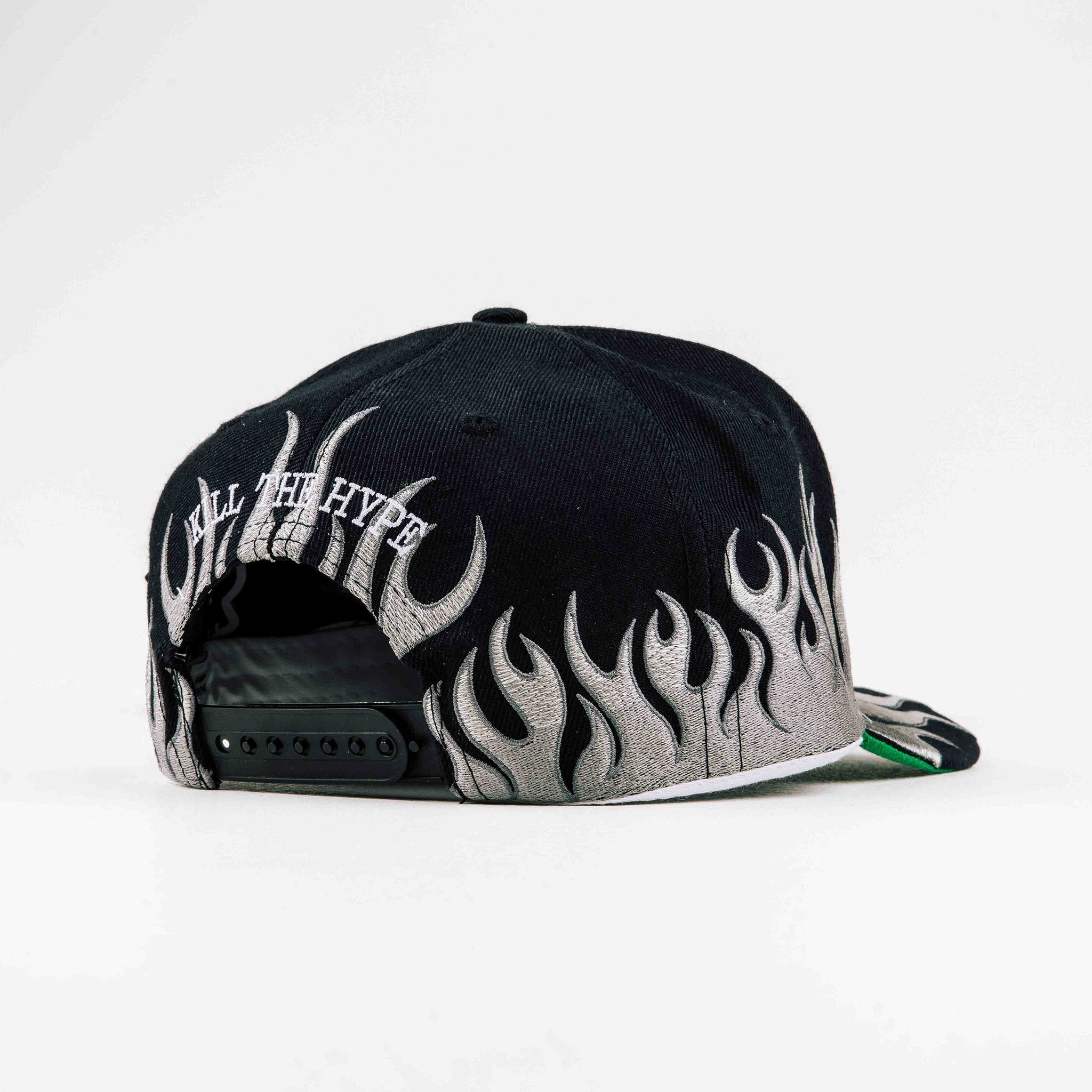 Kill The Hype LA Half Tone Flame Black Hat - Common Hype