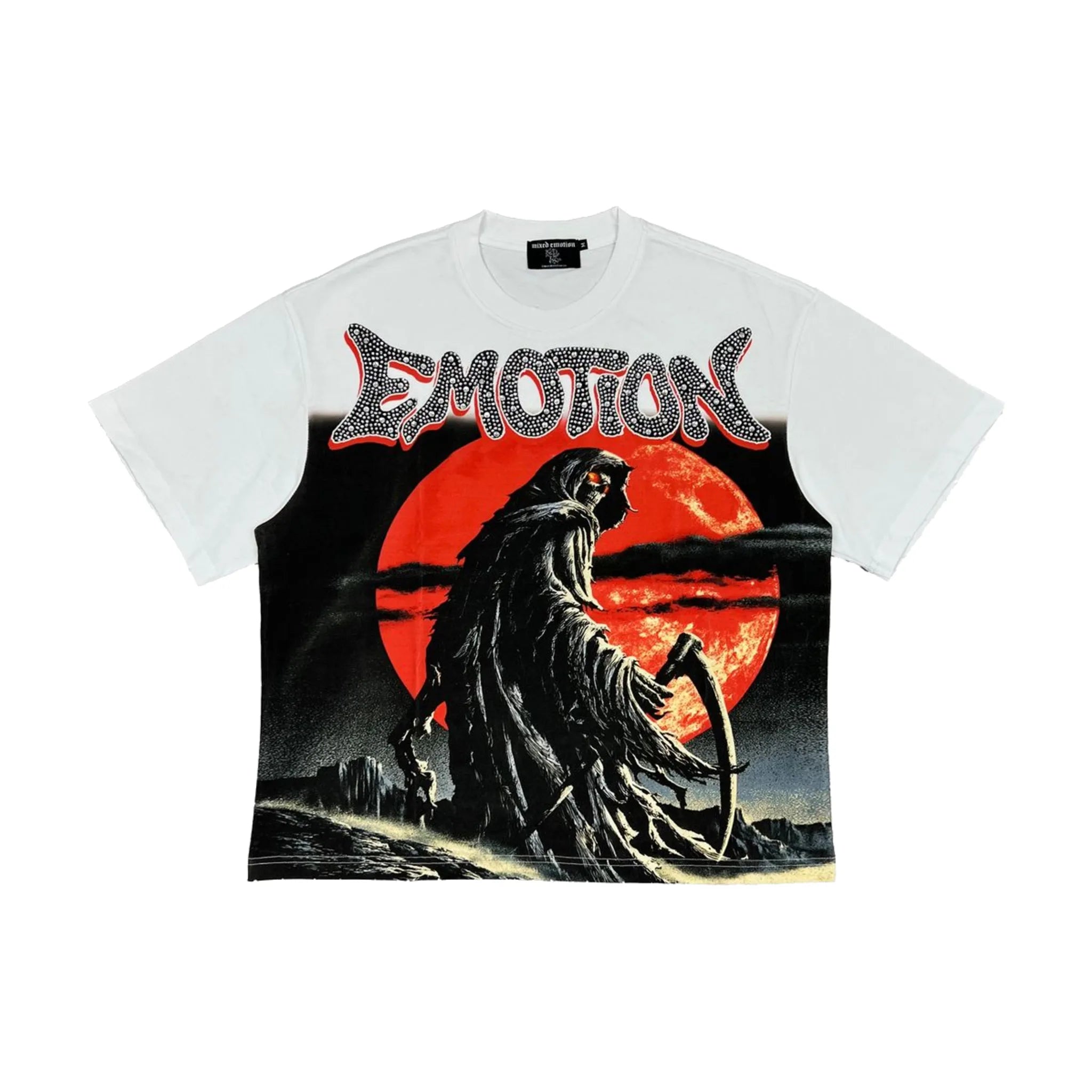 Mixed Emotions Reaper Tee White